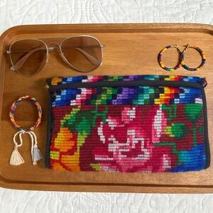 Vintage Handmade Colorful Wallet / Billfold